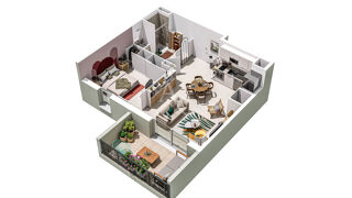  Appartement  vendre 3 pices 56 m