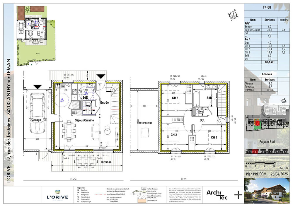 L'ORIVE - ANTHY SUR LÉMAN - Maison 4 pièces de 88.5m²
