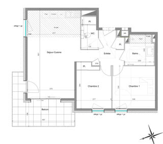  Appartement � vendre 3 pi�ces 1 m�