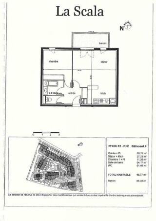  Appartement à louer 2 pièces 50 m²