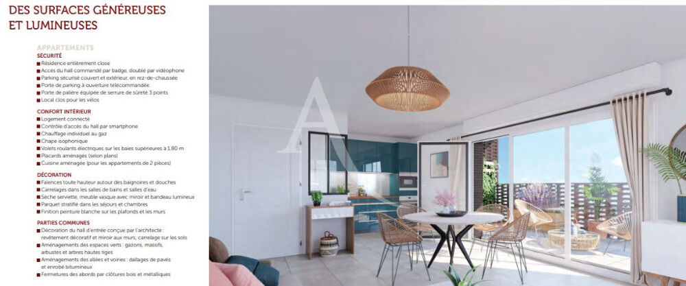 Appartement Angers T3 avec balcon de 10m² DISPONIBLE DE SUITE