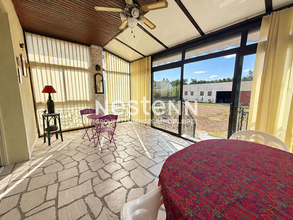 Vente jolie maison de 120.46 m² sur sous-sol avec véranda, dépendance, hangar, jardin à Marçon (72340)