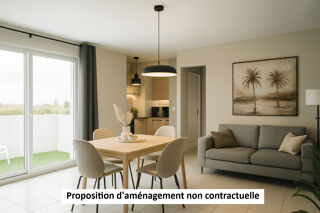  Appartement  vendre 2 pices 46 m