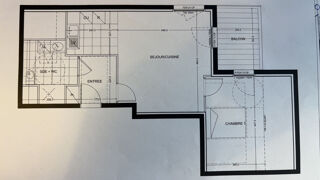  Appartement  vendre 2 pices 49 m