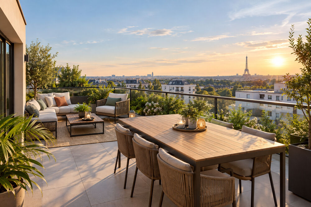 Vente Appartement Un T4 d'exception, terrasses et vue sur Paris, Boulogne-Billancourt Boulogne billancourt