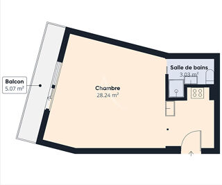  Appartement � vendre 1 pi�ce 31 m�