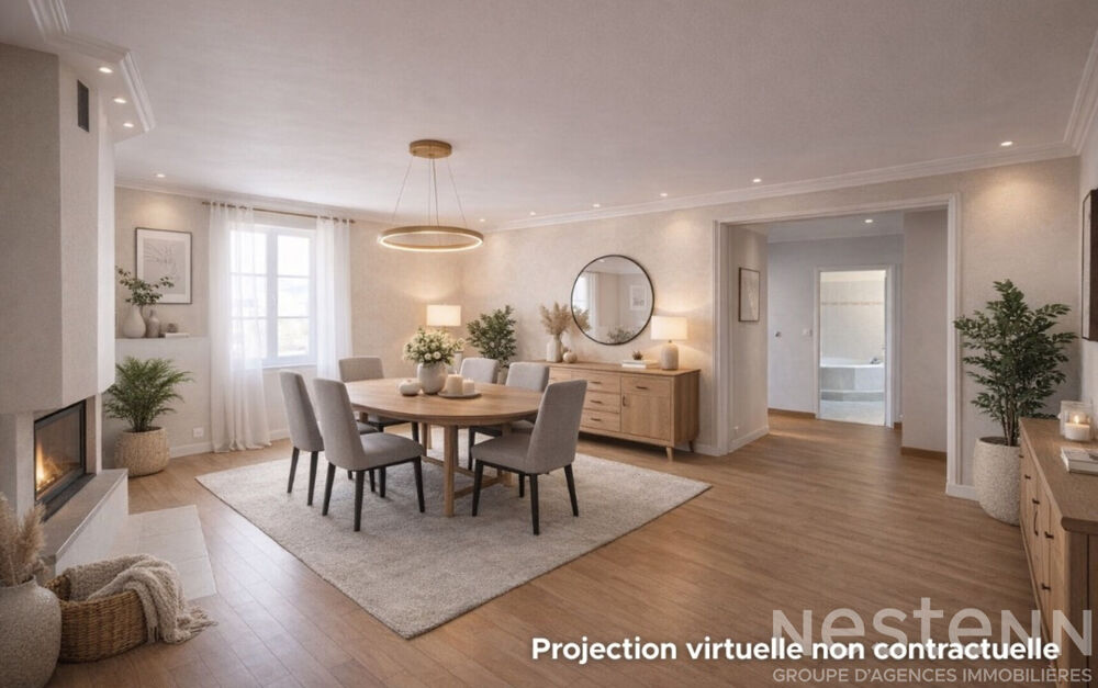 Maison de bourg rénovée avec 4 chambres, garage, jardin à proximité du Mans
