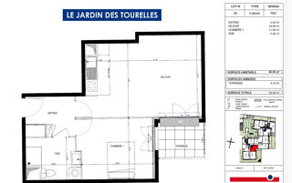  Appartement � louer 2 pi�ces 46 m�