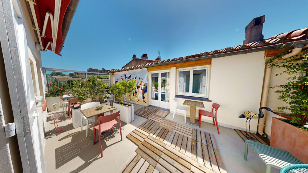 Maison de caractère au pied de la Cité avec terrasse panoramique