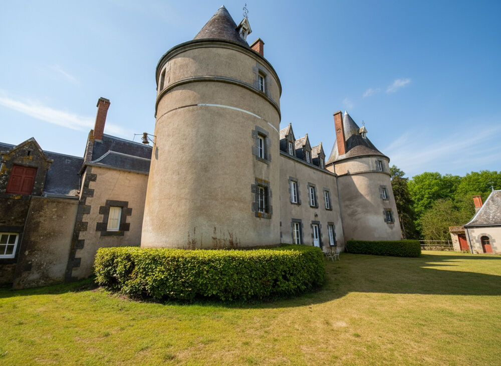 CHÂTEAU D'EXCEPTION DES XVe ET XIXe SIÈCLES DOMAINE DE 108 HECTARES, MONUMENT HISTORIQUE, HAUTE-VIENNE