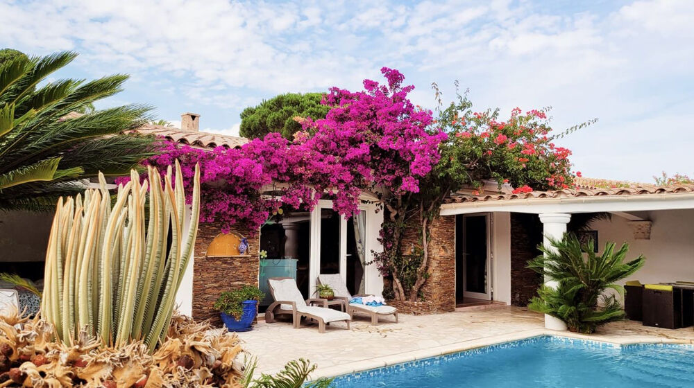 Sainte-Maxime - Villa provençale plain-pied, 4 chambres, piscine, pool house, 50 m de la plage