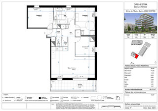  Appartement  vendre 4 pices 90 m