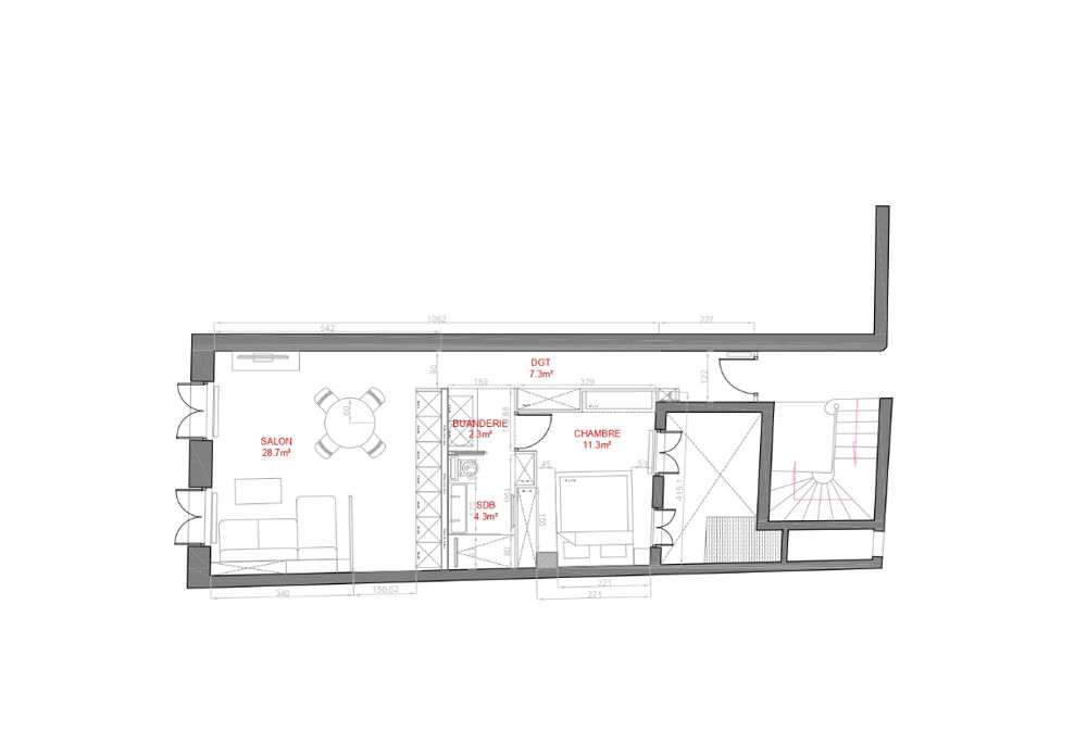 Vente Appartement secteur Chatelet Montorgueil ,au 1 er étage  3 piece a rénover Paris 2