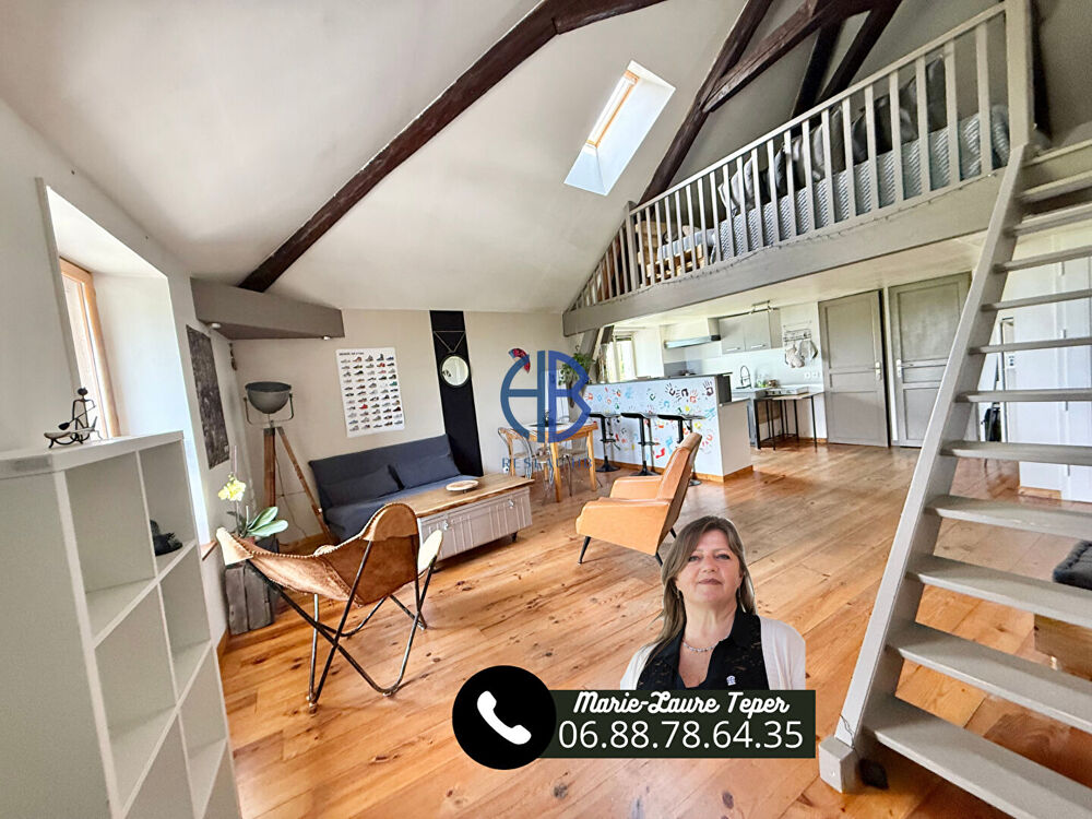 Appartement pièce à vivre ouverte 2/3 chambres + 30 m2 de combles