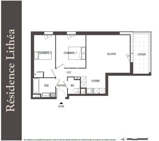  Appartement  vendre 3 pices 61 m