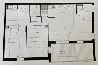  Appartement � vendre 3 pi�ces 66 m�