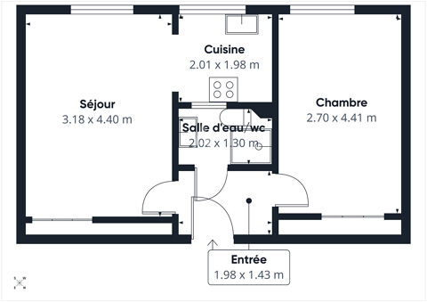  Appartement � vendre 2 pi�ces 37 m�