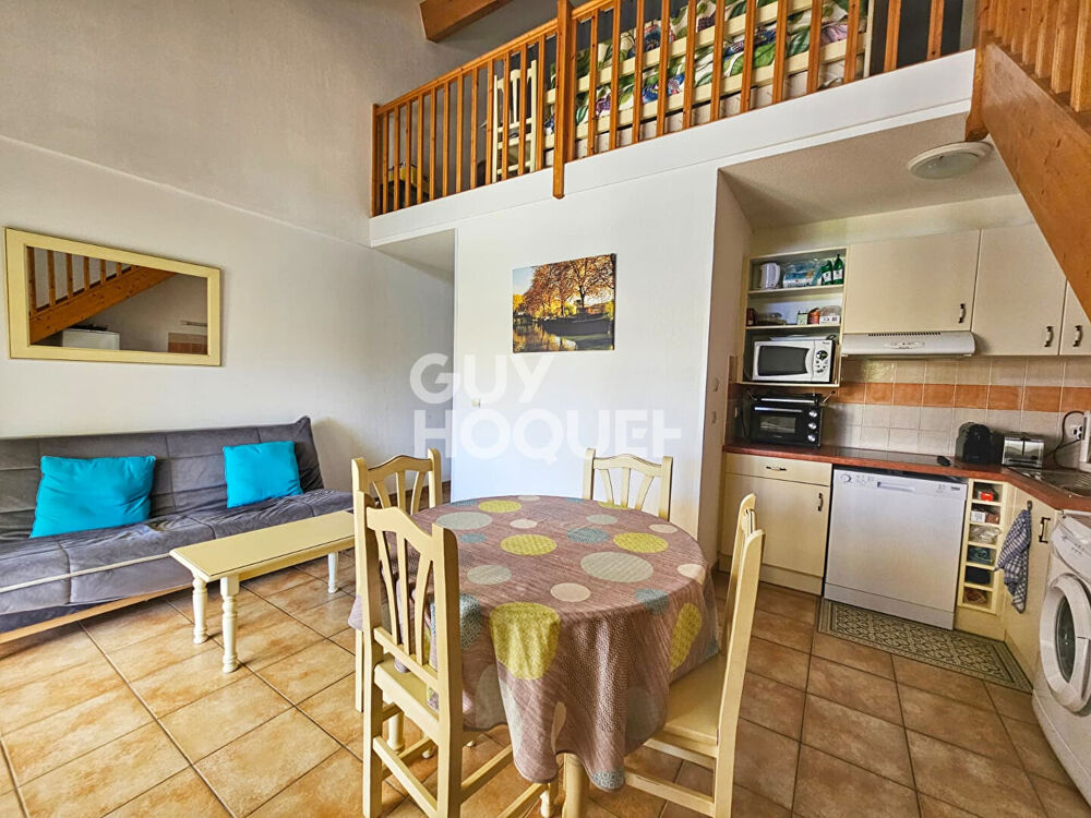 Villa T3 avec mezzanine, jardin, et parking. Résidence Port Minervois Homps.