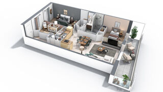  Appartement  vendre 4 pices 74 m