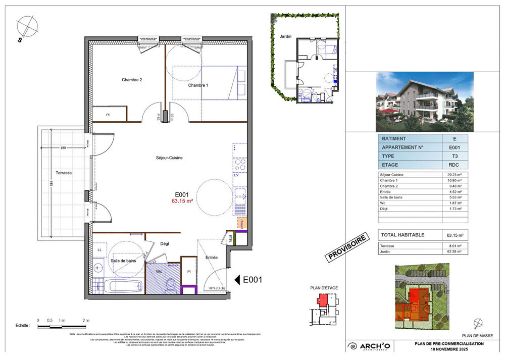 Vente Appartement ALLINGES - Appartement T3 en rez-de-jardin - 63.15m² Allinges