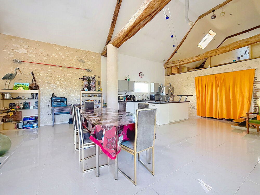 Vente Maison Belle longère rénovée de plus de 200 m² - cadre exceptionnel avec étang, dépendances et grand terrain Sorigny