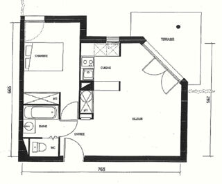  Appartement à vendre 2 pièces 42 m²