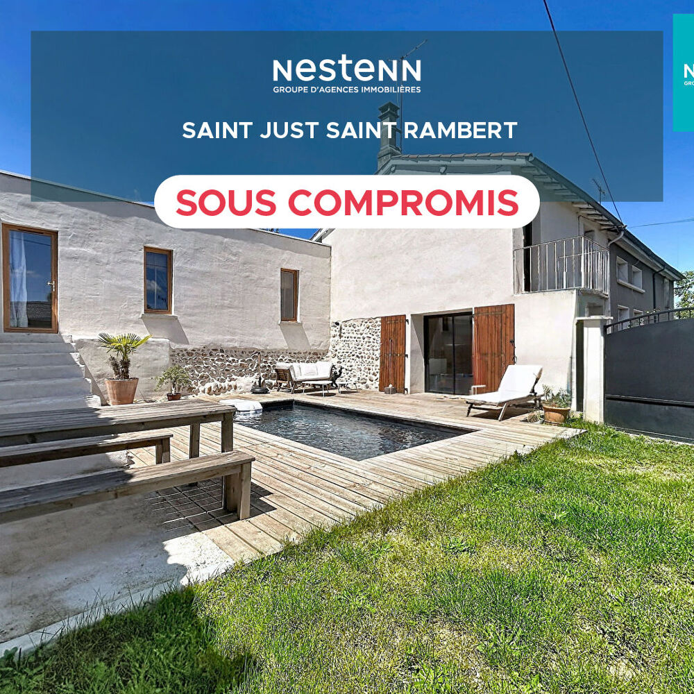 Vente Maison Maison 100m²  avec piscine - Saint Just Saint Rambert - 3 chambres Saint just saint rambert