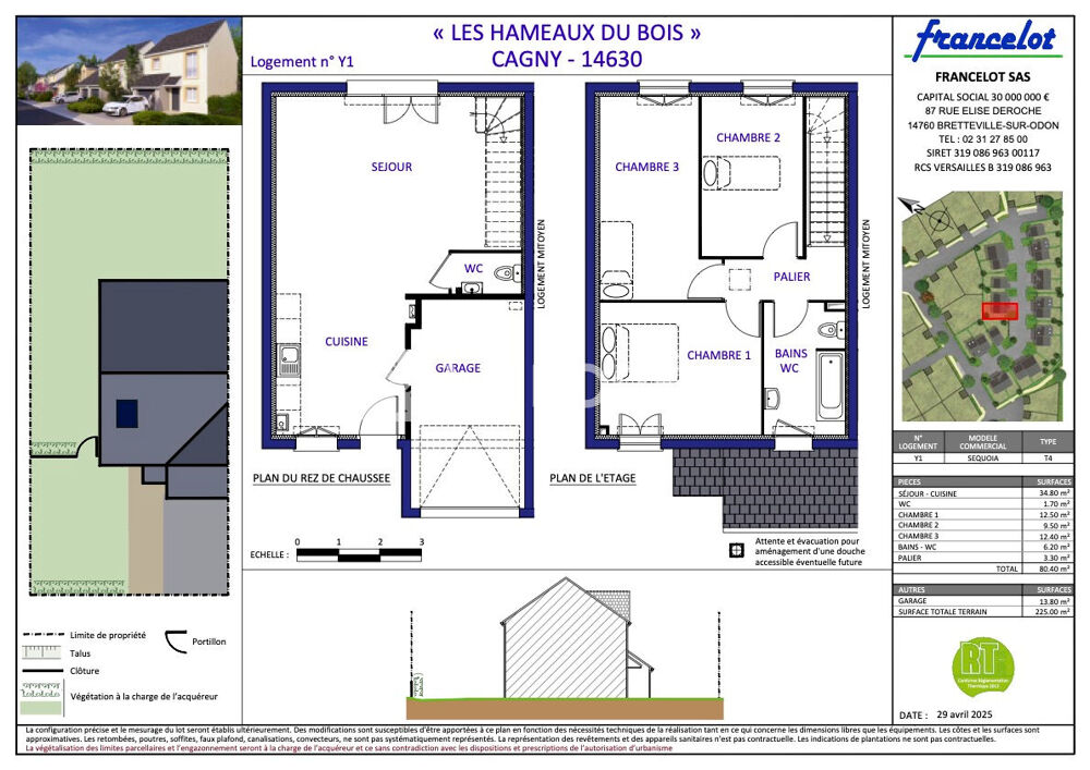 Maison CAGNY T4 80m2