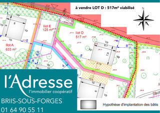  Terrain  vendre 517 m