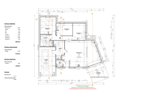   MAISON NEUVE PLAIN-PIED RE 2020 - 3 CHAMBRES - GARAGE Maison - 5 pi�ce(s) - 97 m�
