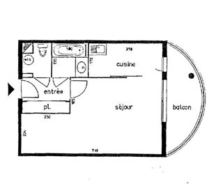  Appartement à vendre 1 pièce 39 m²