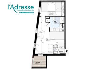  Appartement  vendre 2 pices 47 m