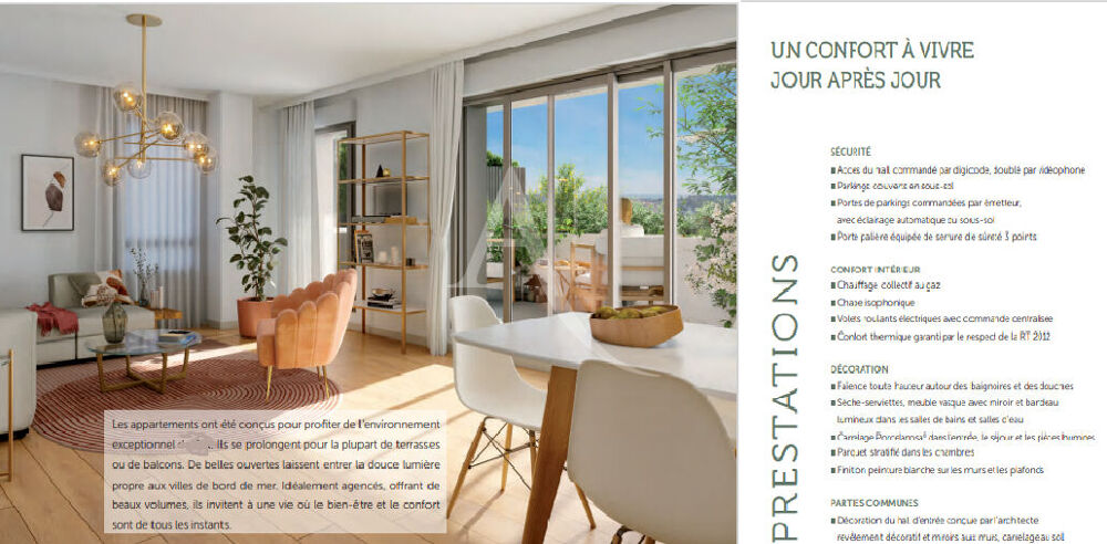 Vente Appartement Appartement de type 3 de 60,30m² avec terrasse dans le centre de St Nazaire Saint nazaire