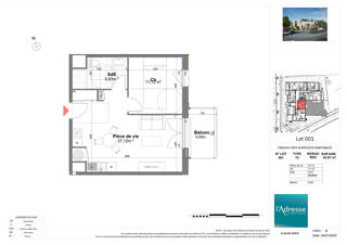  Appartement à vendre 2 pièces 44 m²