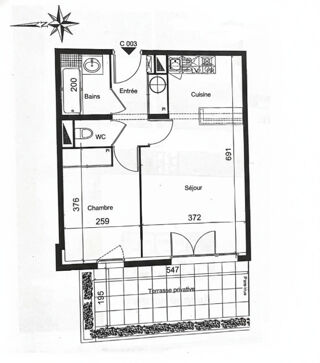  Appartement � vendre 2 pi�ces 42 m�