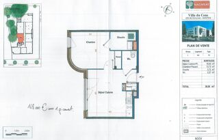  Appartement à louer 2 pièces 39 m²
