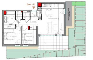  Appartement à vendre 3 pièces 66 m²