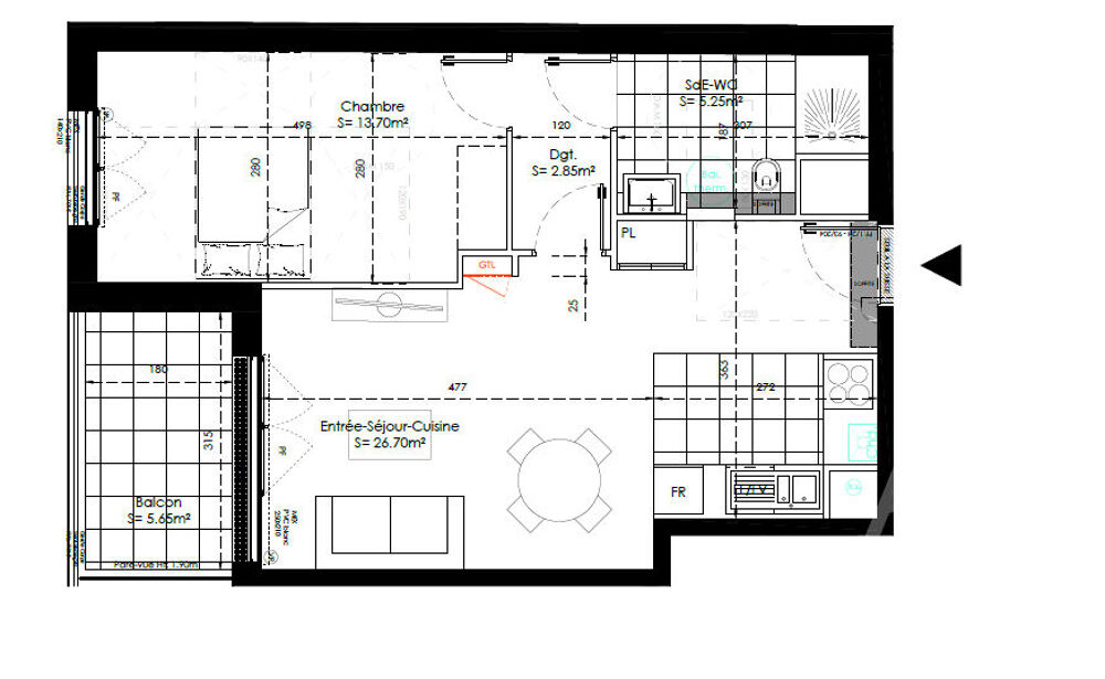 Appartement 2 pièces 49 m² · à Sainte Genevieve des Bois · 49 m² · 235 300 €