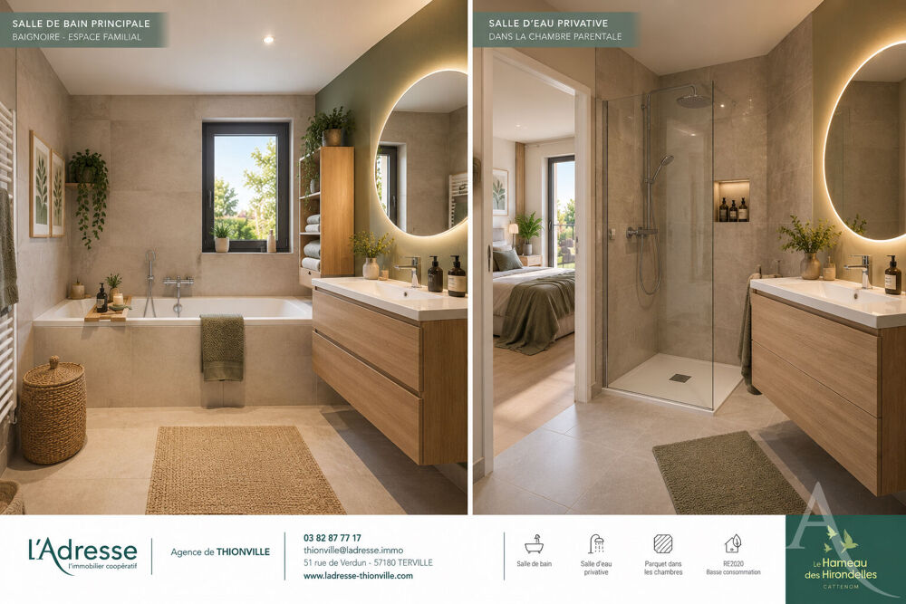 Charmant T4 de 96 m² avec jardin (102.52 m²) + Terrasse (14 m²) + 2 parkings