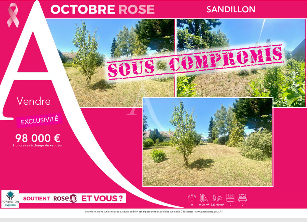 Vente Terrain Terrain Sandillon 900 M2 environ Sandillon