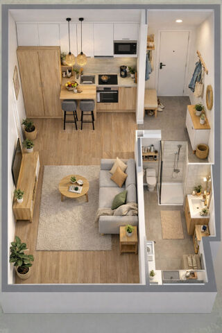  Appartement à vendre 1 pièce 26 m²