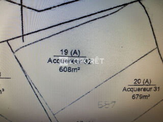  Terrain  vendre 608 m