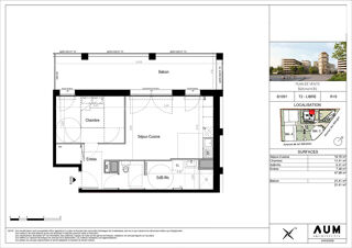 Vente Appartement THONON LES BAINS - Appartement T2 - 47.98m² Thonon les bains
