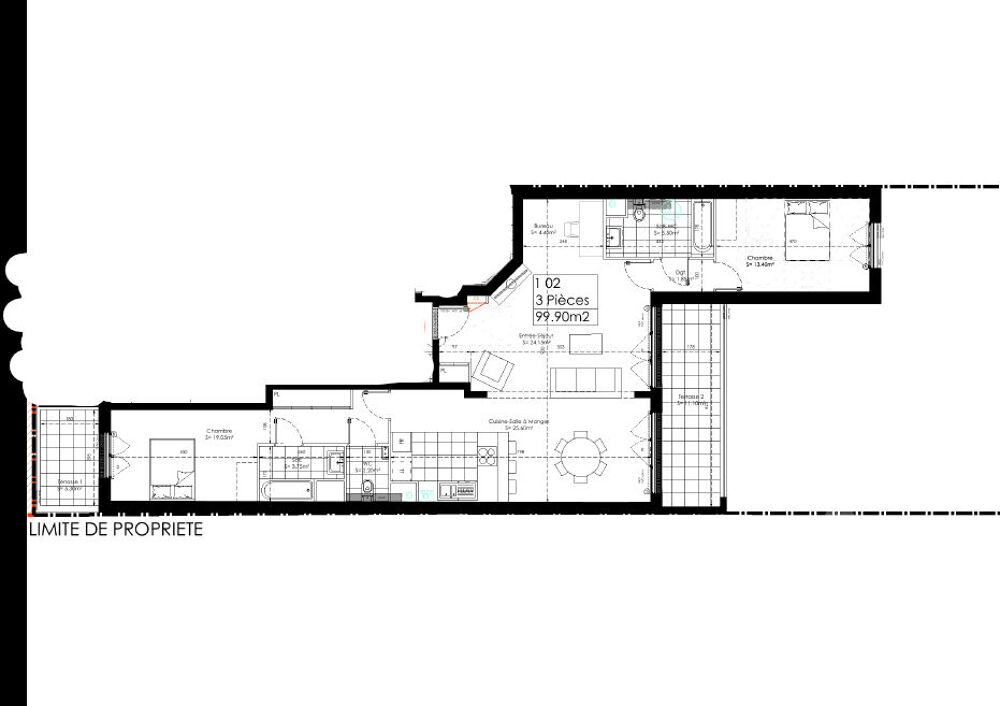 Appartement 3 pièces 100 m² · à Sainte Genevieve des Bois · 100 m² · 487 000 €
