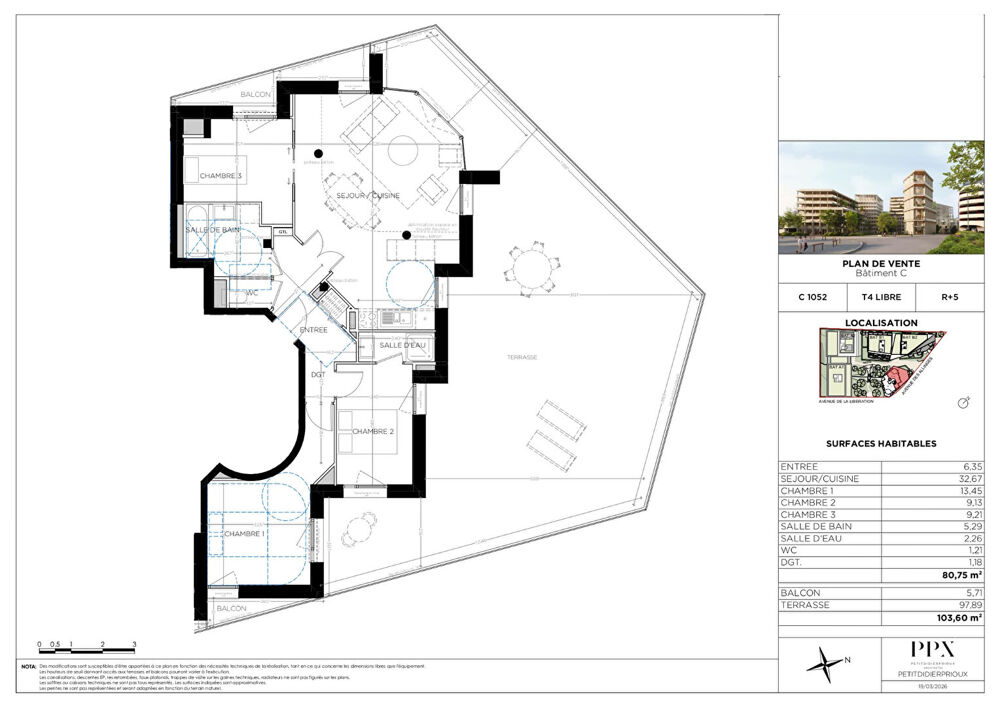 THONON LES BAINS - Appartement T4 - 80.75m²