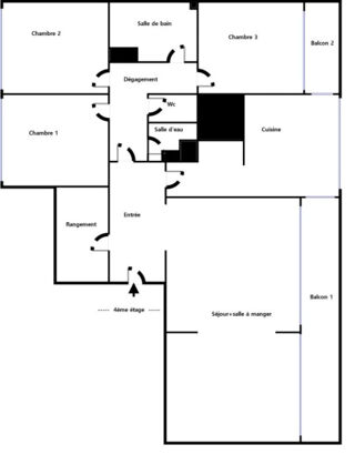  Appartement � vendre 5 pi�ces 103 m�