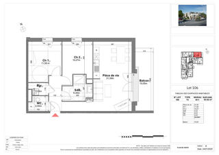  Appartement à vendre 3 pièces 63 m²
