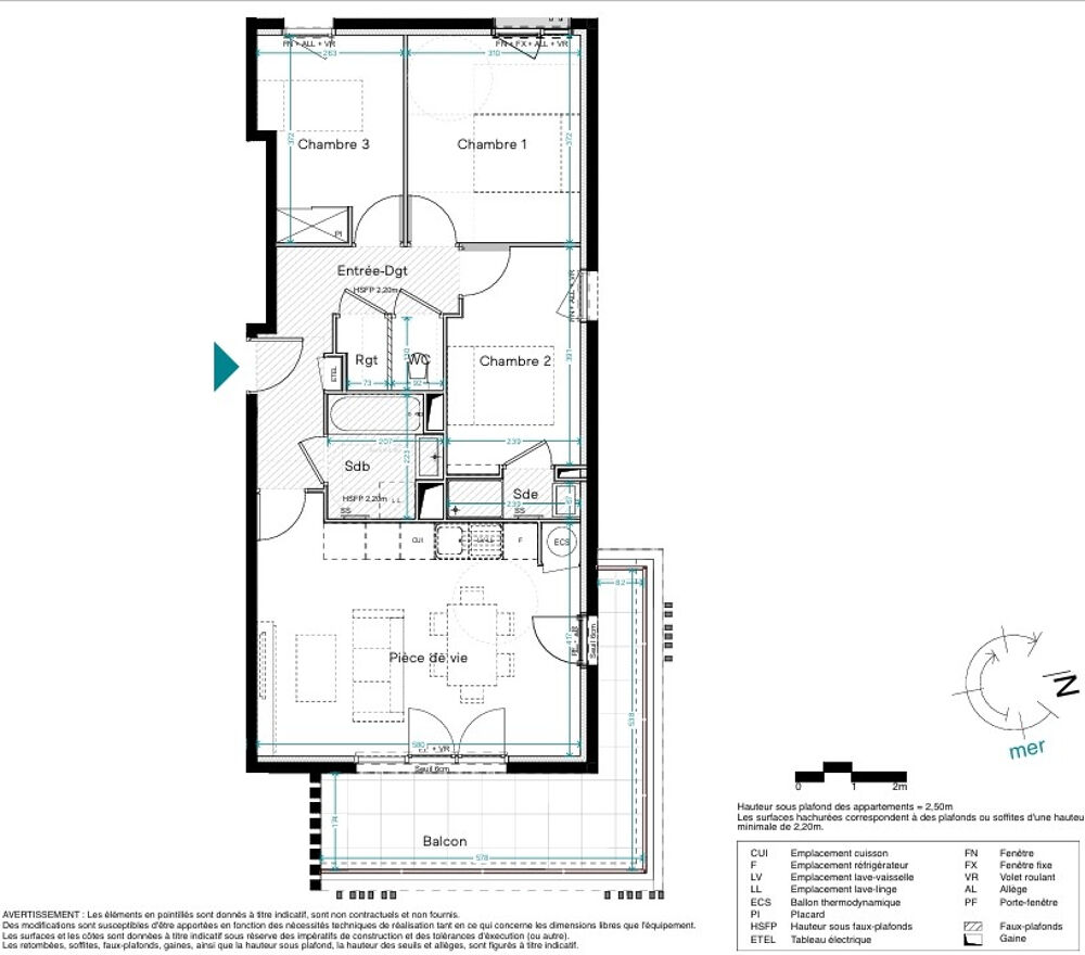 Vente Appartement NEUF T4 VUE MER - LE BARCARES Le barcares