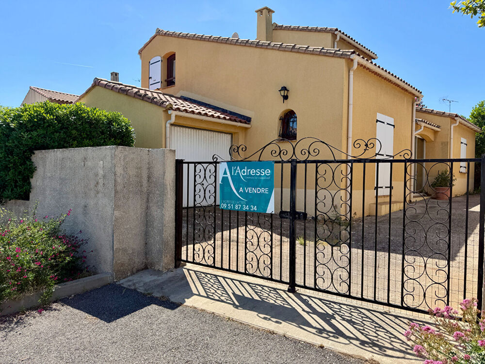 Vente Maison VILLENEUVE LES MAGUELONE - VILLA NON MITOYENNE - T5 - CONSTRUCTION 1990 -101 M2 - 3 CHAMBRES - 1 MEZZANINE 2 SDE - GARAGE - 2 PA Villeneuve les maguelone