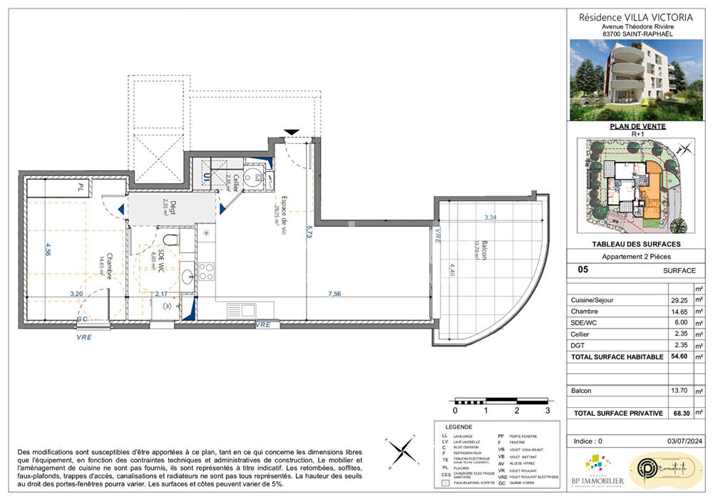 Vente Appartement Appartement Saint Raphael 3 pièce(s) 54m2 Saint raphael